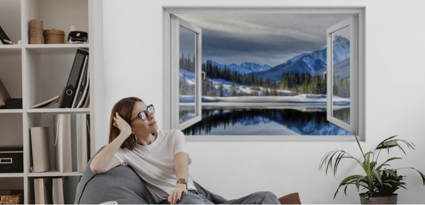Disfruta de una imagen inspiradora para tus espacios con vinilos de lagos